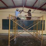 March 9, 2018 – Start of ceiling framing for installation of insulation and concrete hardiflex ceiling