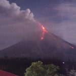 Mayon Volcano during sunrise
