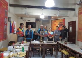 Meeting Rotarians from Binan, Laguna